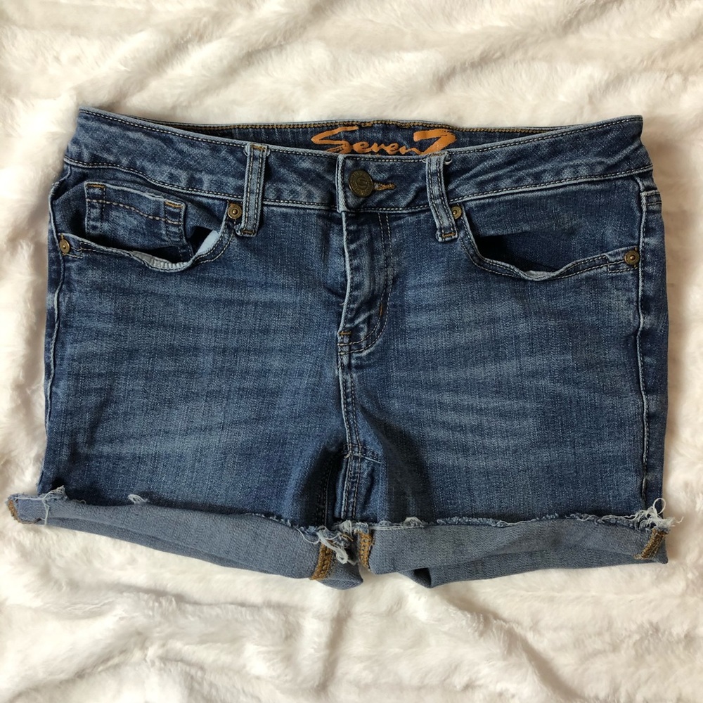 Seven Cut Off Jean Shorts